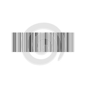 Vector Realistic Barcode on White Background