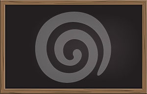 Vector realistic black school blackboard. School background.