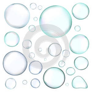 Vector realistic bubbles