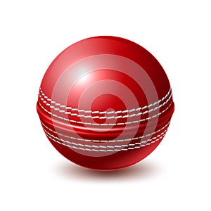 Vector realistic cricket ball for betting promo