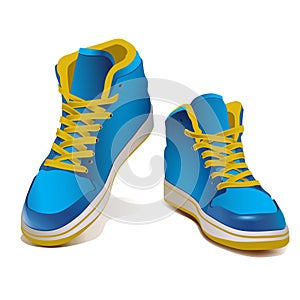 Vector realistic and detailed sneakers