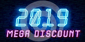 Vector realistic isolated neon sign of Sale logo for decoration and covering on the wall background. Concept of Black Friday and d