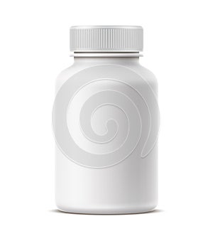 Vector realistic medical drugs pills bottle mockup