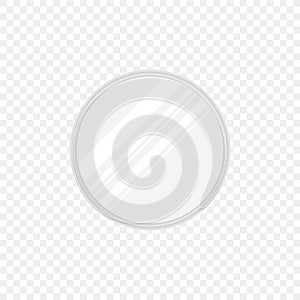 Vector realistic round mirrors with blurry reflection. Mirror frames or mirror decor interior