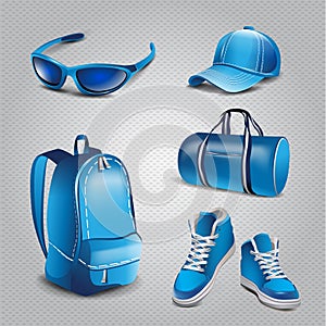 Vector realistic sport objects icons