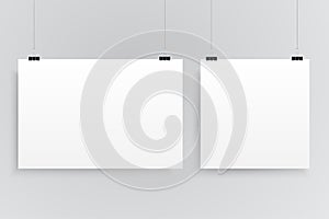 Vector rectangle and square format paper sheet