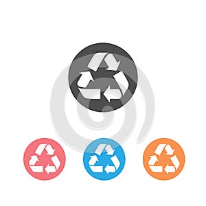 Vector recycle symbol. recycle vector