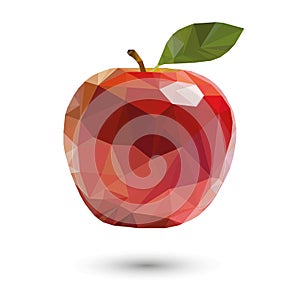 Vector red apple soars logo