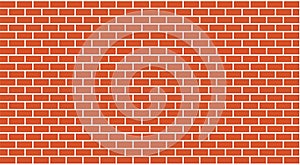 Vector red brick wall