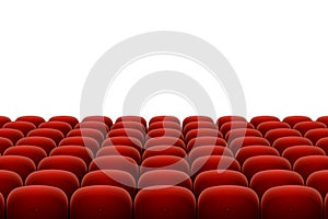Vector red cinema, theatre seats