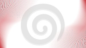 Vector Red Curving Lines Texture Frame in White Background