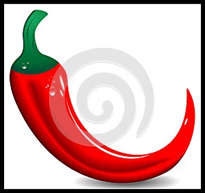 Vector red pepper