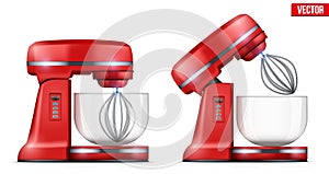 Vector Red Stand Mixer