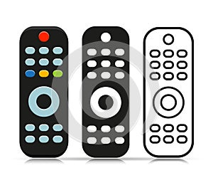 Vector remote tv control symbol