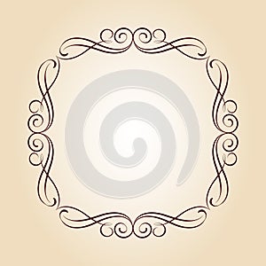 Vector retro frames .Vector illustration.Black white.