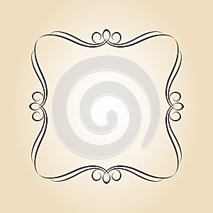 Vector retro frames .Vector illustration.Brown beige.