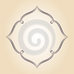 Vector retro frames .Vector illustration.Brown beige.