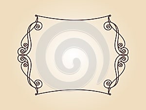 Vector retro frames .Vector illustration.Brown beige.
