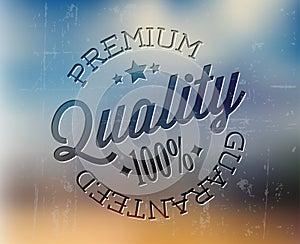 Vector retro premium quality detailed stamp