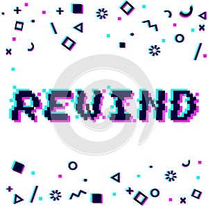 Vector rewind pixel glitch