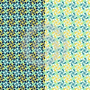 Vector rhythmic geometric elements background