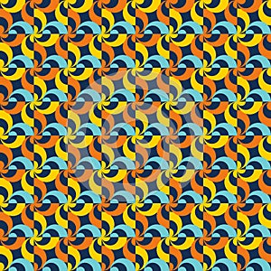 Vector rhythmic geometric elements background