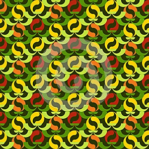 Vector rhythmic geometric elements background