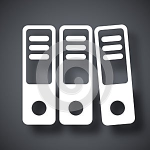 Vector ring binders icon
