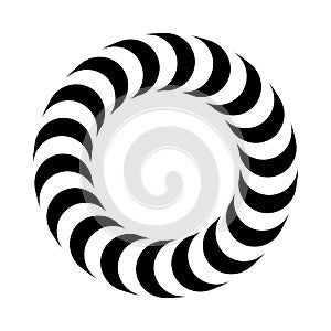 Vector ring - optical illusion of volume
