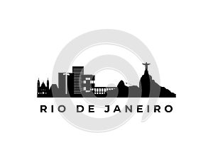 Vector Rio de Janeiro skyline.