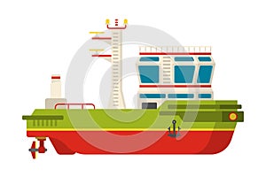 Vector riverboat in flat style