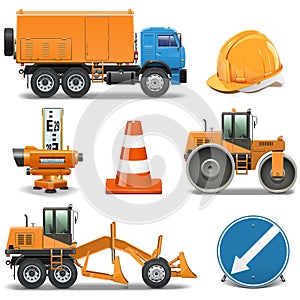 Vector Road Construction Icons