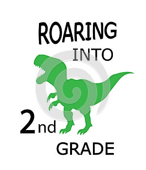 Vector roaring t-rex