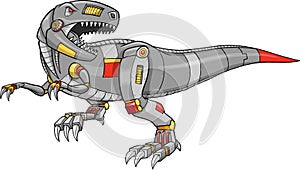 Vector of a Robot T-Rex Dinosaur