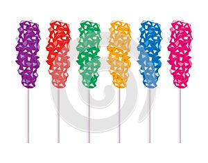 Vector rock candy set