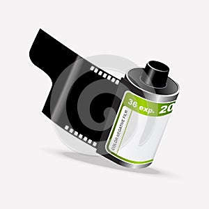 Vector Roll of Camera Film