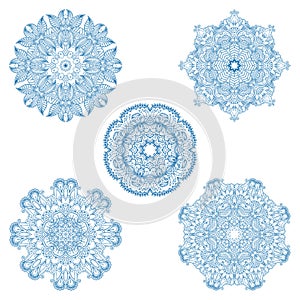 Vector round ornaments.