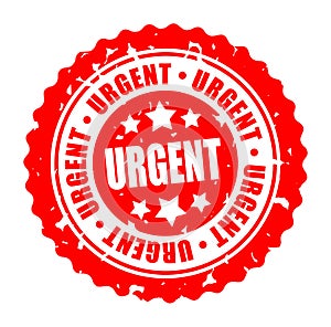 Vector round stamp URGENT