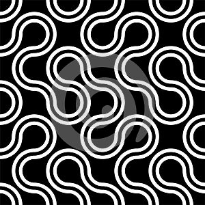 Seamles patterns of Peano Curve line design