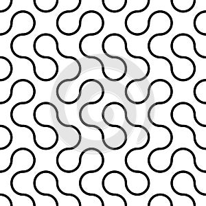 Seamles pattern of Peano round line design