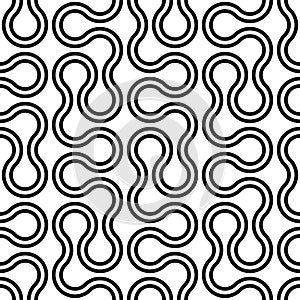 Repeating pattern of Peano round line design