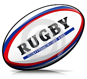 Vector rugby ball isolated illustration