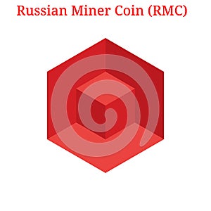 Vector Russian Miner Coin RMC logo