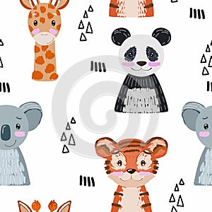 Vector safari animals.