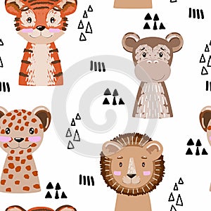 Vector safari animals.