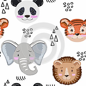 Vector safari animals.