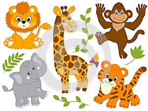 Vector Safari Animals