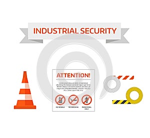 Vector safety first road sign Under Construction Sign Collection