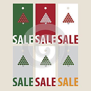 Vector Sale Tags labels: new year templates