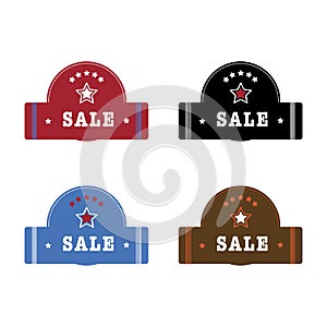 Vector Sale Tags labels: templates in the style of